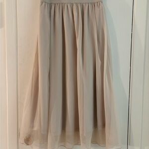 Saint Tropez West Cream A-Line Skirt